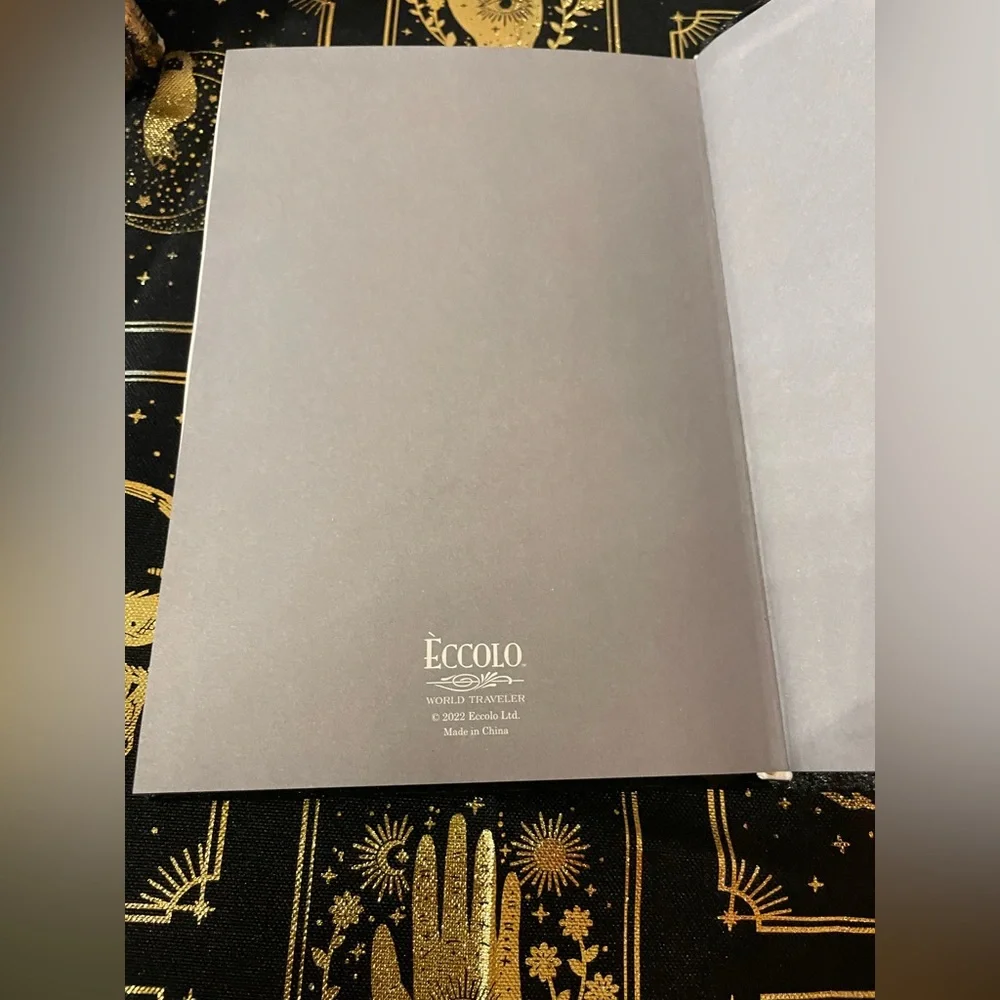 NWOT ECCOLO Black Velvet Covered CHARMED Journal